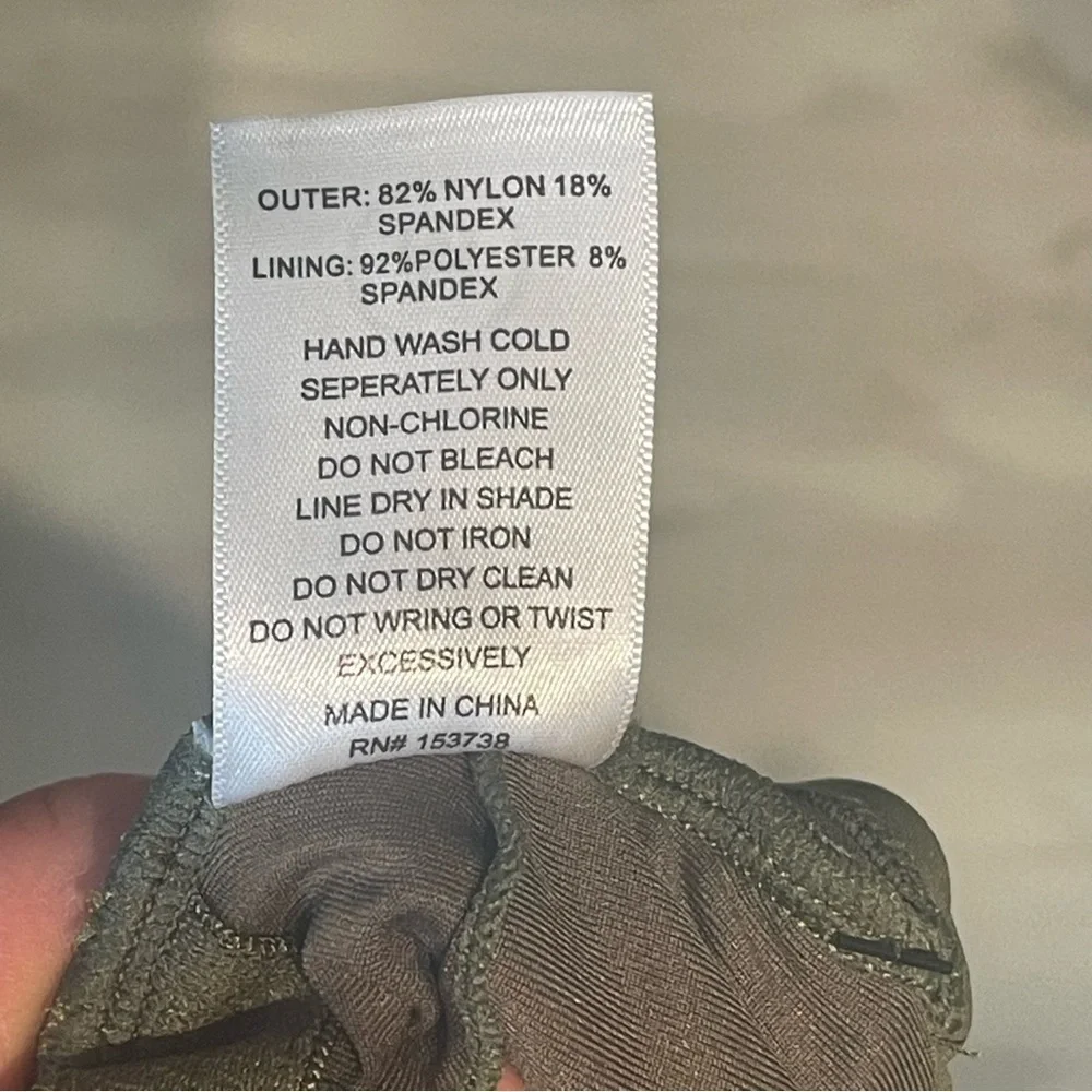 Modern Collective Olive Halter One‑Piece Swimsuit Size M NWT - Picture 7 of 7